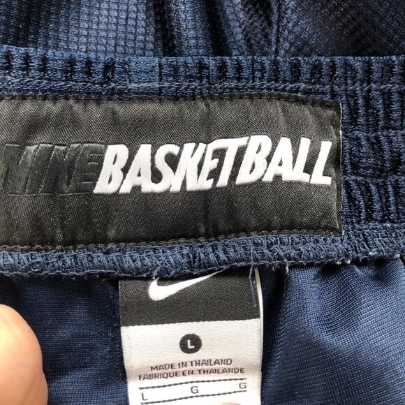 Nike Basketball Shorts Mens Size Large Navy Blue Gym Athletic Athleisure - Picture 6 of 9